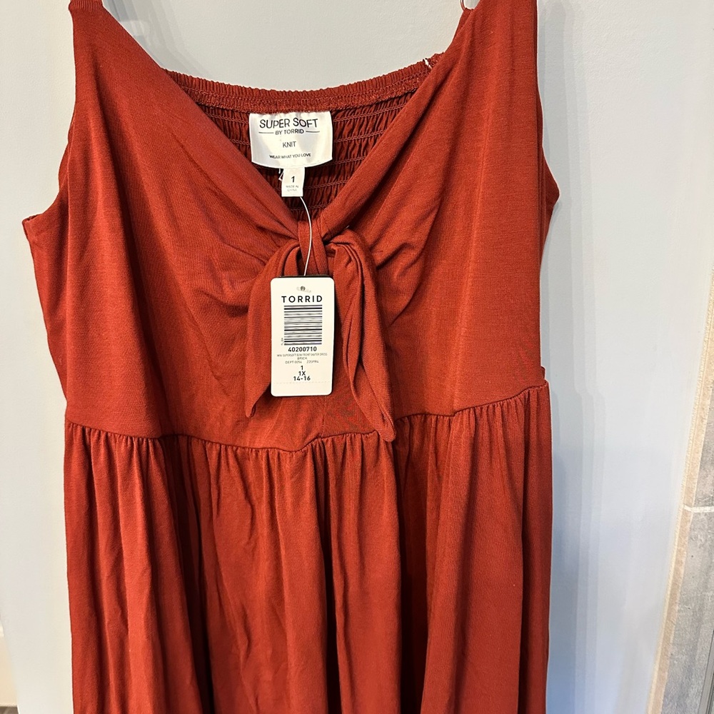 Torrid Rust Sleeveless Dress